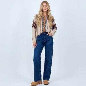 (#77)Vintage NESJAR Norwegian Wool Cardigan